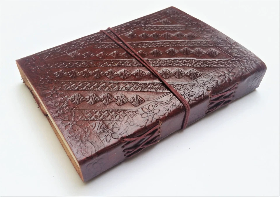 Fair Trade Handmade Tree Of Life Leather Journal notebook paint scrapbook - Image 3 of 4