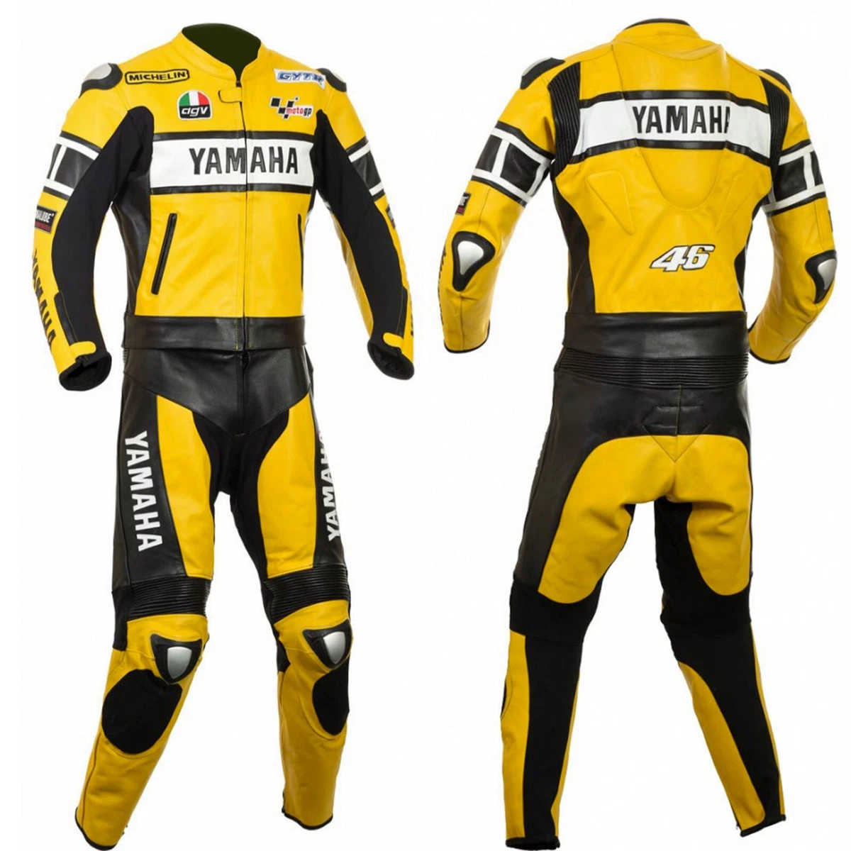 New Yamaha Motorcycle Suit Motorbike Suit Leather Bikers Racing Leather Suit