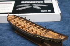 LE REQUIN Longboat Scale 1:48 L 242MM 9.5" Wooden Model Ship kit