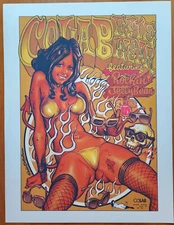 Rockin Jelly Bean Colab Eyewear, Swimsuit Pin Up PROMO POSTER Girl, Skull, RJB