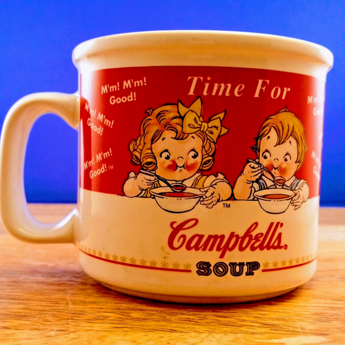 Campbell's Soup Cup Mug Bowl Houston Harvest Kids Time For M'm! Mom! Good! 1998 - Picture 12 of 12