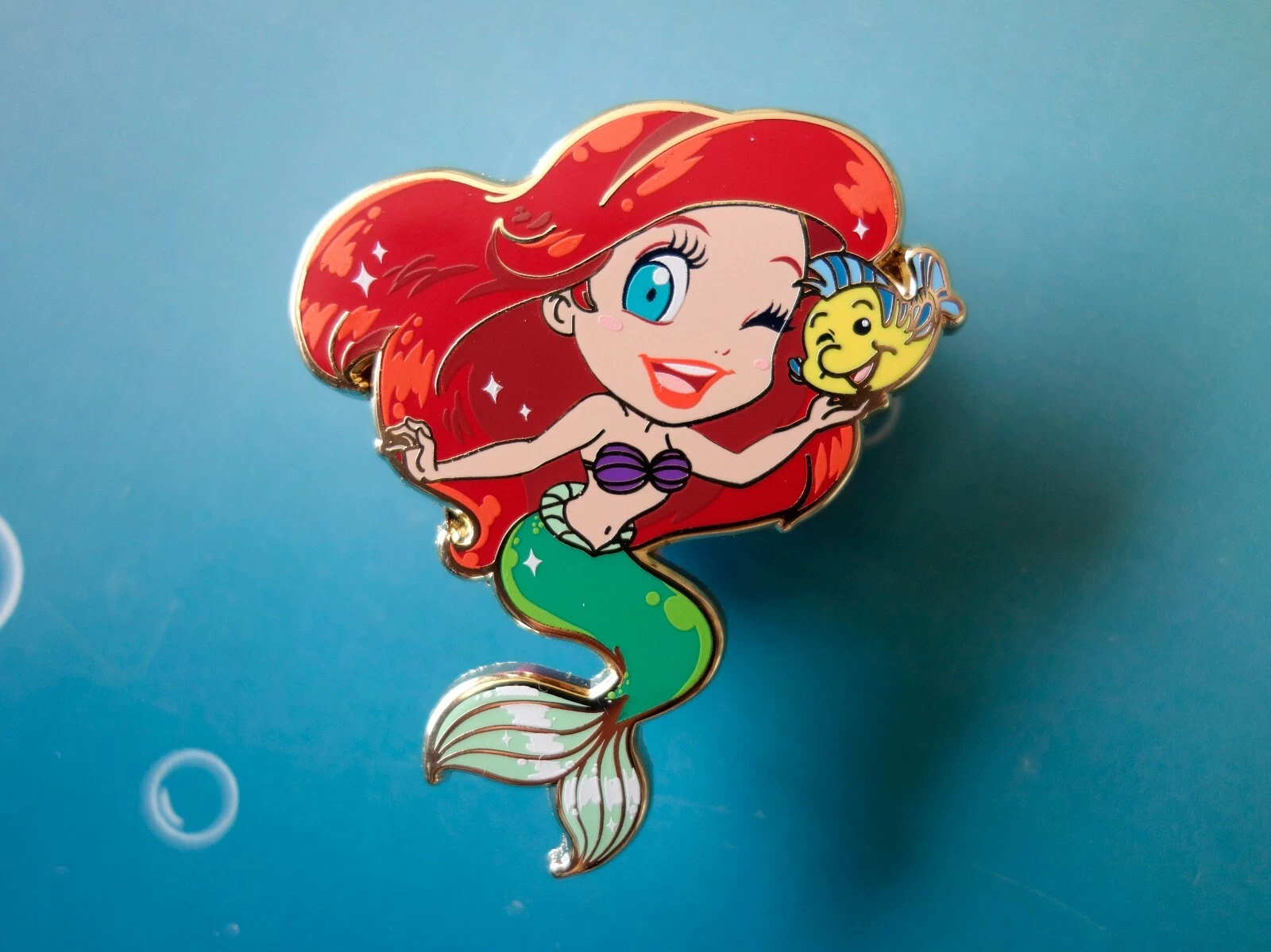 Enamel Pin Ariel Little Mermaid - Illustrated by Fijie