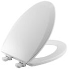 Bemis Elongated Enameled Wood Toilet Seat Cotton White Remove toClean 500Ec 390