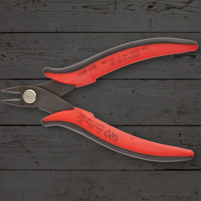 CHP-170 Small Wire Cutters Micro Cutter Pliers 21-Degree Angled Jaw Flush Cut
