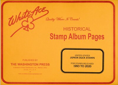 WHITE ACE US Junior Duck Stamps Supplement 1993-2020