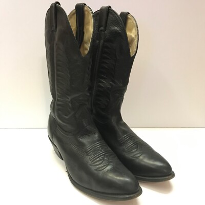 Boulet Black Western Boots #9502 Mens