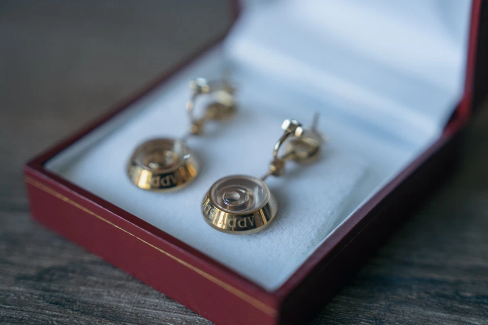 Pendientes colgantes Chopard oro diamante colección Happy Spirit auténticos con papeleo Foto 3 de 4