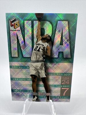 1999 Upper Deck HoloGrFX NBA 24-7 #N1 Tim Duncan   San Antonio Spurs C3