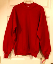 NEW Vintage 80s Plain Blank Jerzees Russell Athletic Sweatshirt 50/50 Dacron L