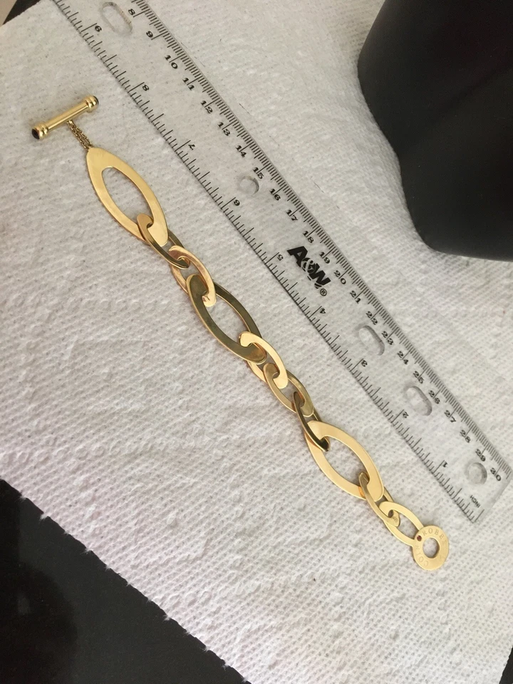 ¡¡Pulsera de eslabones Roberto Coin 18K Chic Shine XL!! $4875!! Foto 2 de 4