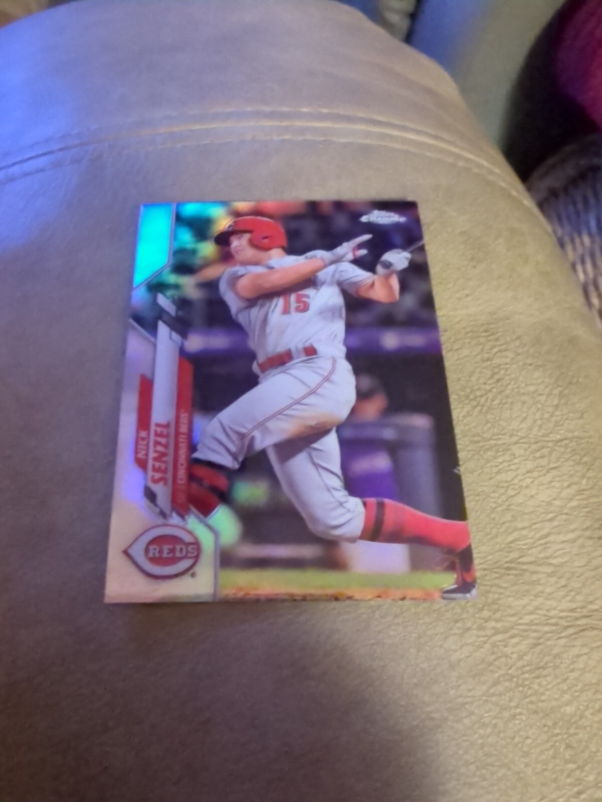 2020 Topps Chrome Baseball Nick Senzel - Cincinnati Reds Refractor #24