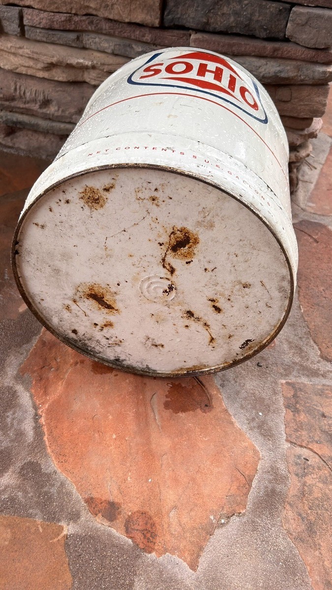 Vintage SOHIO 5 Gallon Gas Motor Oil Can | eBay