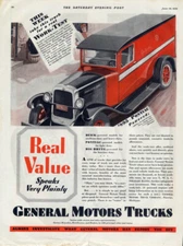 Take a Work-Test: General Motors Pontiac-powered Truck ad 1929 SEP