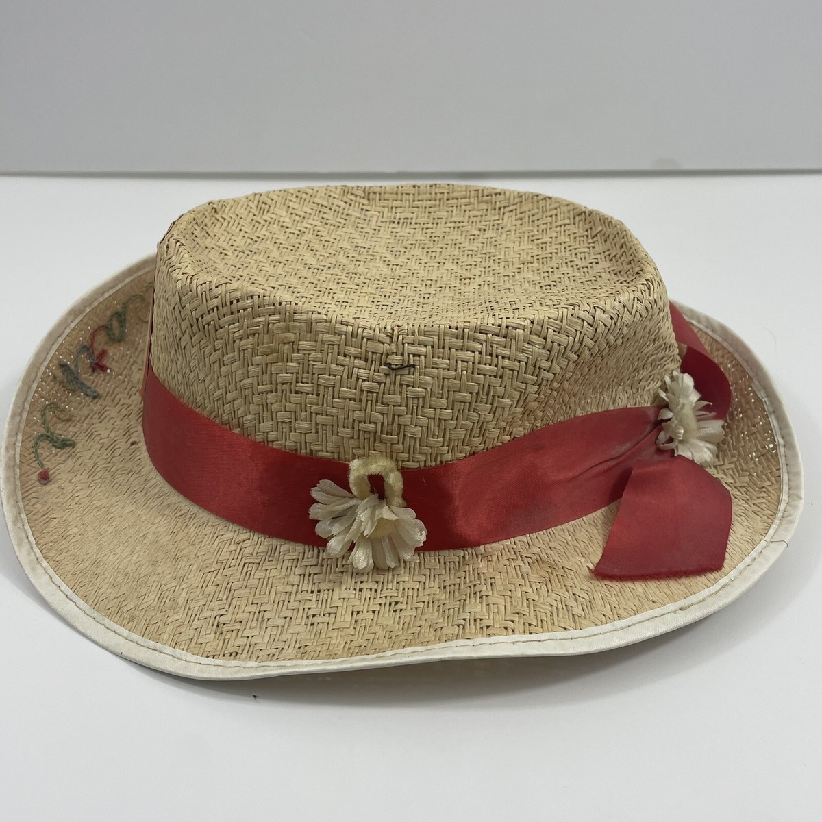 Vintage 1964 Walt Disney\'s Mary Poppins Hat, Walt Disney Prod. Union Made, EUC Mary Poppins Walt Disney 1964 Vintage Straw Hat | eBay main image 3