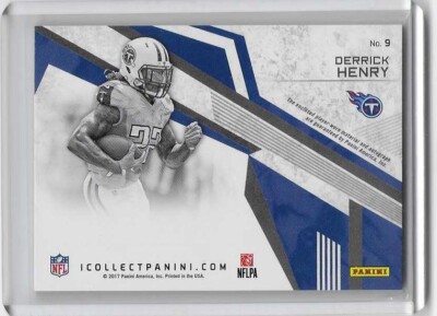 Derrick Henry Panini Rookie Patch Autograph Card Machine Stamped