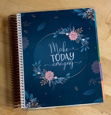 ''Make Today Amazing'' Flower Quote Cover Set 4 use w/ Erin Condren Planner~