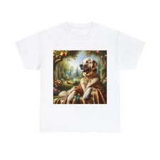 Unisex Adult T Shirt Royal Dog Portrait Nature Inspired Artwork