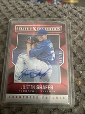 Justin Shafer 2014 Elite Franchise Futures Red Auto #96 Blue Jays /799