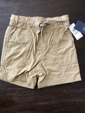 NWT 18M - 24M Baby Gap Khaki Quick Dry Nylon Shorts Tan Boys NEW 18-24 months