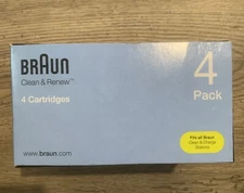 Braun Clean & Renew Refill Cartridges CCR - 22.8 fl oz (Pack of 4) New In Box