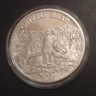 American Wildlife Grizzly Bear 1 oz .999 Fine Silver Round