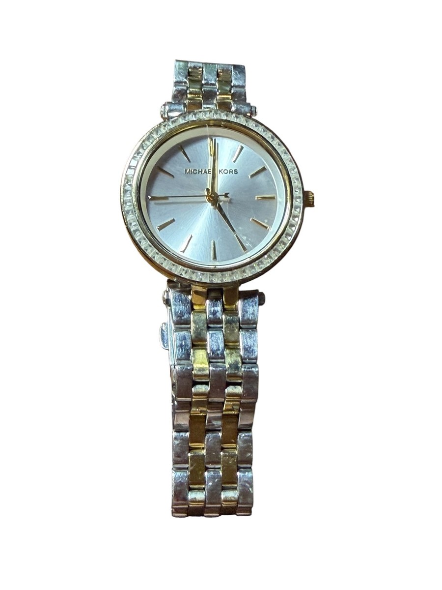 Michael Kors Two-Tone Gold and Silver Crystal Bezel Women\'s Watch s-l400.jpg main image 2