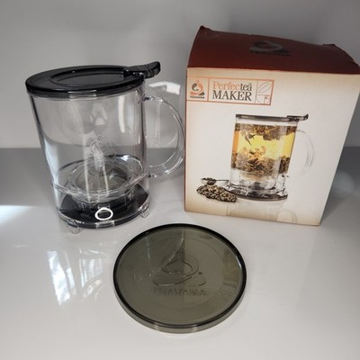 New Teavana Perfectea Maker For Loose Tea Black and Clear 16 Ounce 
