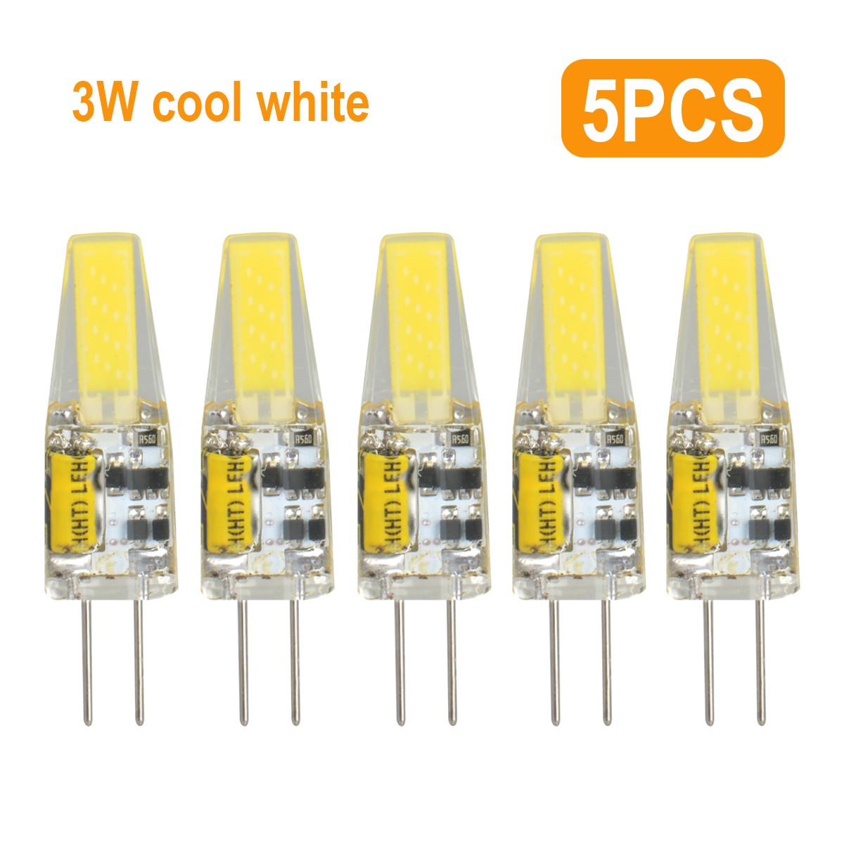 5PCS / 10PCS G4 LED 12V AC/DC COB Light 6W 3W High Quality L