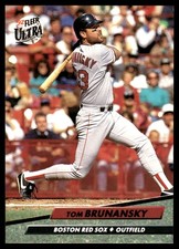 Tom Brunansky 1992 Ultra #12 Boston Red Sox MLB READ FREE SHIPPING AutographDen