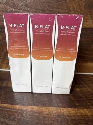 Lot of 4 NEW S . Remove B-Flat Firming Belly Cream 3.38 oz/100 ml Exp. 5/28
