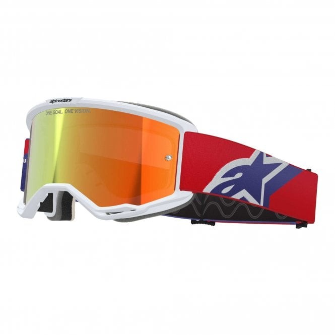 Alpinestars (MX26) Goggles - Vision 5 CORP - Red/Purple w/Mirror Red Lens