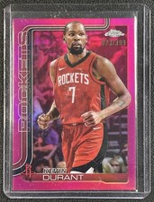 KEVIN DURANT 2025-26 TOPPS CHROME #155 MAGENTA REFRACTOR 23/399 ROCKETS