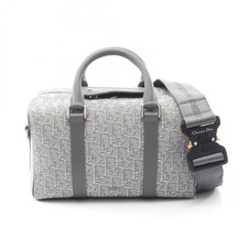 Christian Dior LINGOT26 Rango Oblique 2 vie borsa a tracolla tela grigia usata