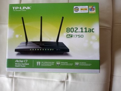 TP-Link Archer C7 AC1750 Wireless Dual-Band Gigabit Router w/AC Power Cord