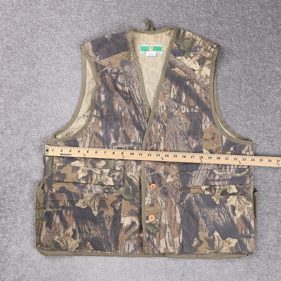 Vintage Game Winner Camouflage Button Down XL-2XL Sleeveless Hunting Vest - Image 4 of 4