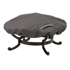 Classic Accessories Ravenna Fire Pit Cover Large Taupe Round