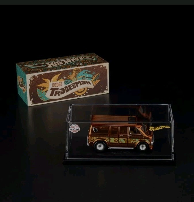 HOT WHEELS RLC EXCLUSIVE '70s DODGE TRADESMAN VAN MATTEL