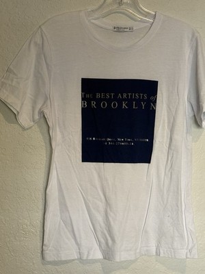Stradivarius T-Shirt Women s White Size M The Best Artists of Brooklyn Top