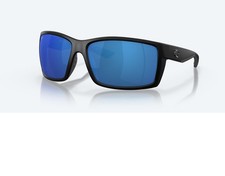 COSTA DEL MAR 580P Reefton Sunglasses Blackout w/ Blue Mirror Polarized 580P