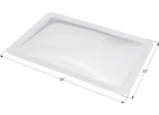 Icon 01855 SL1830W RV Skylight 30" x 18" - Translucent White