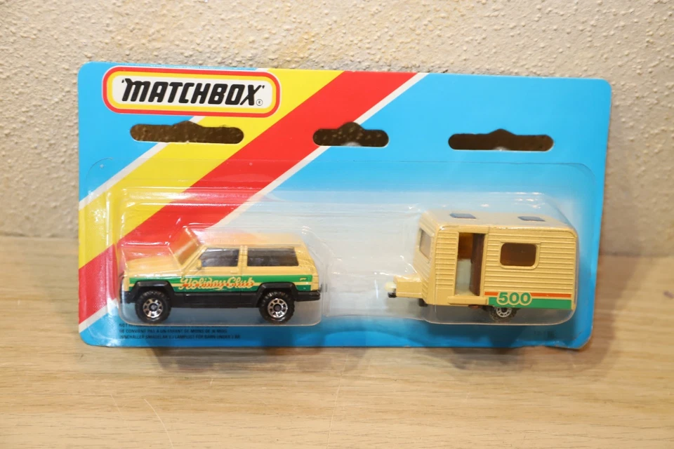 Matchbox TP-116, Jeep Cherokee Wohn- Anhänger 1:64, OVP - Bild 2 von 4