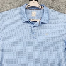 Callaway Polo Shirt Mens XXL Blue Opti-Dri Geometric Performance Stretch Golf