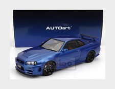 1:18 AUTOART Nissan Skyline Gt-R (R34) Z-Tune 2002 Bayside Blue AA77462 MMC
