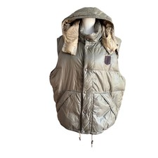 Vintage Polo Ralph Lauren Men  s XL Down Puffer Vest Olive Hooded Gorpcore