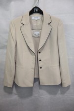 TahariJacket and Shell Beige with black edging Size10 jacketand shell