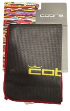 NEW Cobra Golf Tour Microfiber Club Towel Crazy Snake Black 39"x14"