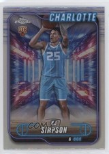 2024-25 Topps Chrome Refractor KJ Simpson Jr KJ Simpson #102 0fi4