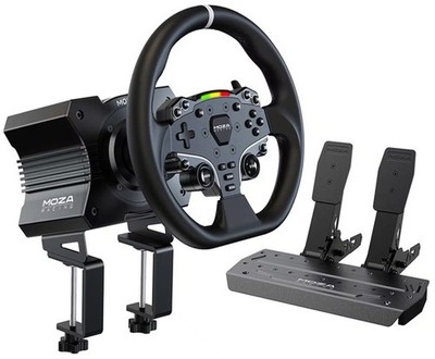 Moza Racing - R5 Direct Drive Sim Racing Bundle with 5.5Nm of force for Windo...