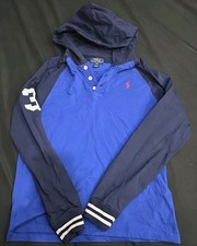 Vintage 90s Polo Ralph Lauren Embroidered 3 Pullover Hoodie Mens Size XL