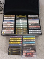 Case Of 55 Cassette Tapes Logic Storage Very Nice Condition Mixed Sets Genres